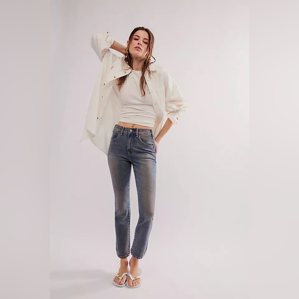 We The Free Low Maintenance Mid-Rise Flare Jeans